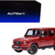 2019 Mercedes-Benz AMG G63 Cardinal Red Metallic 1/18 Model Car by Autoart
