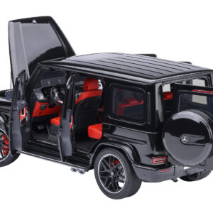 2019 Mercedes-Benz AMG G63 Black with Red Interior 1/18 Model Car by Autoart  by Diecast Mania