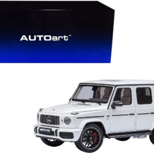2019 Mercedes-Benz AMG G63 Brilliant White Metallic 1/18 Model Car by Autoart  by Diecast Mania