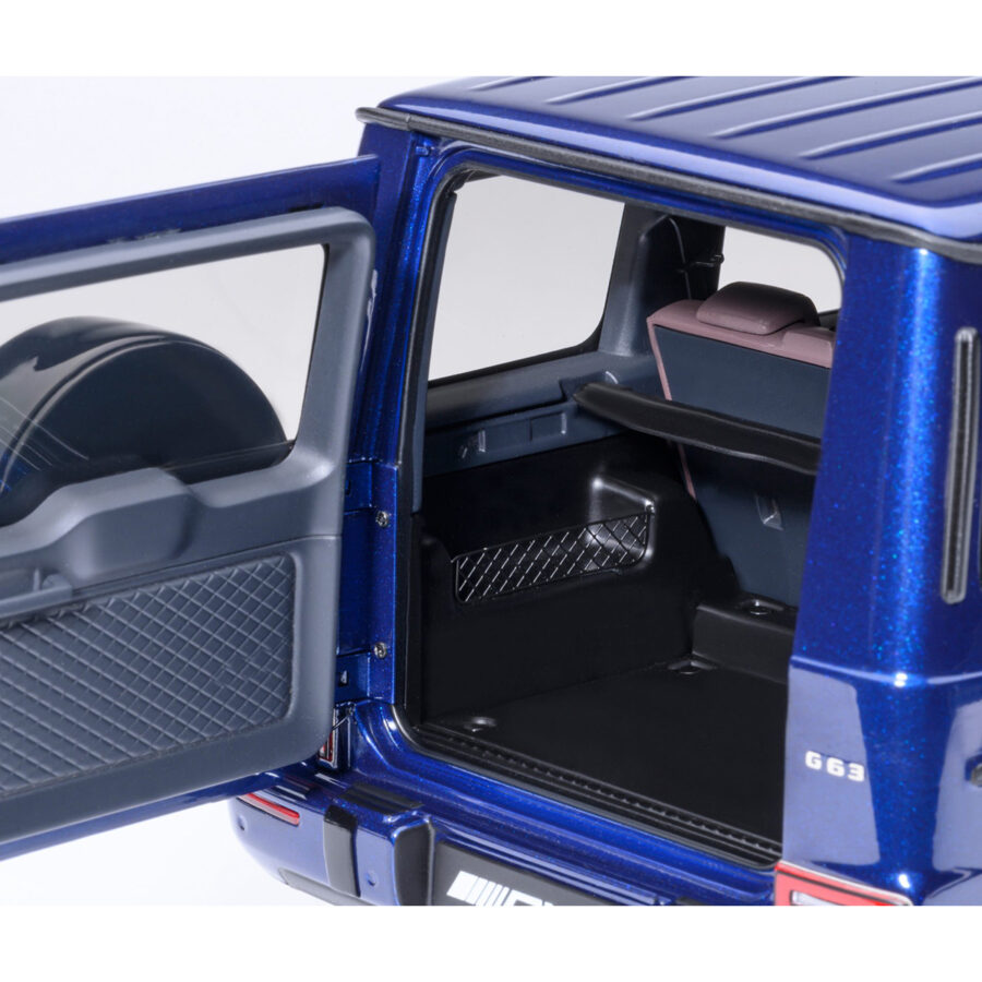 2019 Mercedes-Benz AMG G63 Brilliant Blue Metallic 1/18 Model Car by Autoart Automotive