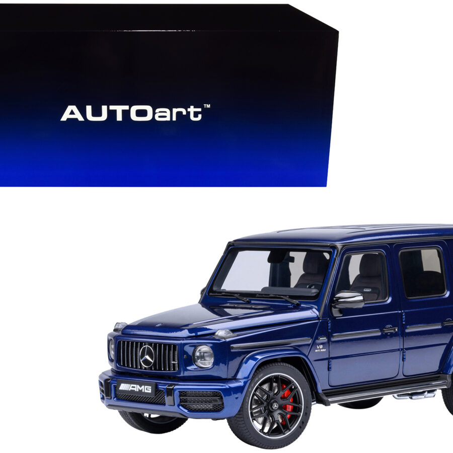2019 Mercedes-Benz AMG G63 Brilliant Blue Metallic 1/18 Model Car by Autoart Automotive