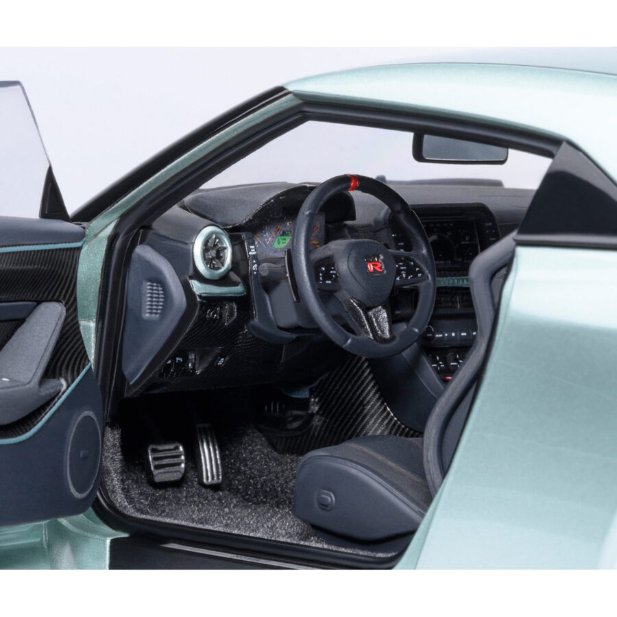 Nissan GT-R50 By ItalDesign Green Metallic and Black 1/18 Model Car by Autoart Automotive