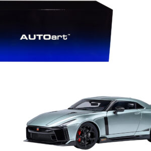 Nissan GT-R50 By ItalDesign Green Metallic and Black 1/18 Model Car by Autoart Sports Car Racing Model Cars by Diecast Mania