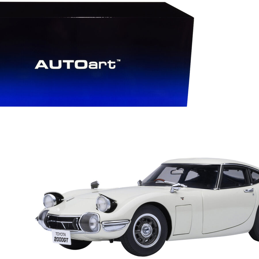 1967 Toyota 2000GT RHD (Right Hand Drive) White 1/18 Model Car by Autoart Automotive