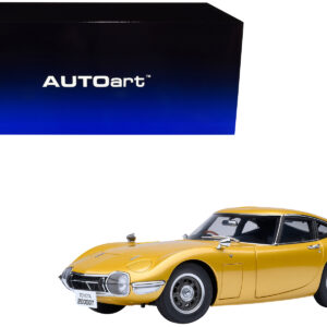 1967 Toyota 2000GT RHD (Right Hand Drive) Gold Metallic 1/18 Model Car by Autoart  by Diecast Mania