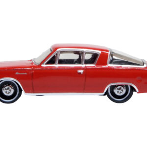 1965 Plymouth Barracuda Red 1/87 (HO) Scale Diecast Model Car by Oxford Diecast  by Diecast Mania