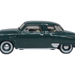 1950 Studebaker Champion Starlight Coupe Aqua Green 1/87 (HO) Scale Diecast Model Car by Oxford Diecast  by Diecast Mania
