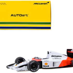 McLaren Honda MP4/6 #1 Ayrton Senna 2nd Place Formula One F1 Japanese GP (1991) (with McLaren Logo) 1/18 Model Car by Autoart  by Diecast Mania
