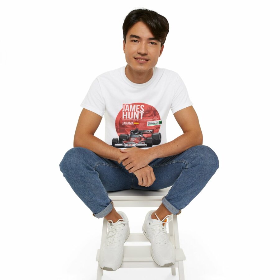 James Hunt 1976 Jarama Grand Prix T-Shirt | Formula One Legend Tee F1 Jackets