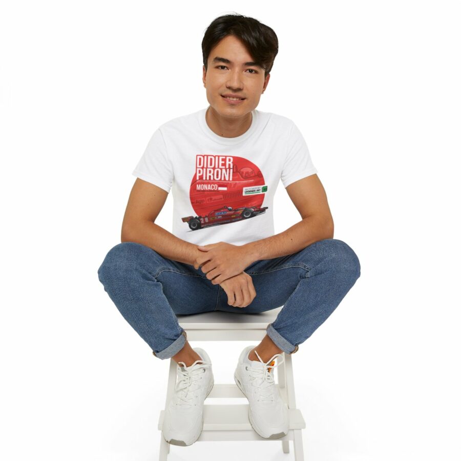 Didier Pironi F1 Legend | Vintage F1 Monaco 1981 Ferrari 126C | Retro Motorsport Legends Tee F1 Clothing