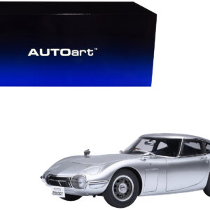 1967 Toyota 2000GT RHD (Right Hand Drive) Silver Metallic 1/18 Model Car by Autoart  by Diecast Mania