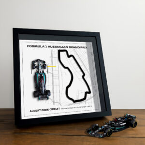 F1 Framed - Australian GP - Albert Park Circuit | Various Cars | F1 Wall Art | Circuit Frame | F1 Gift | Framed F1 Art | Formula 1 from the Formula 1 Memorabilia store collection.
