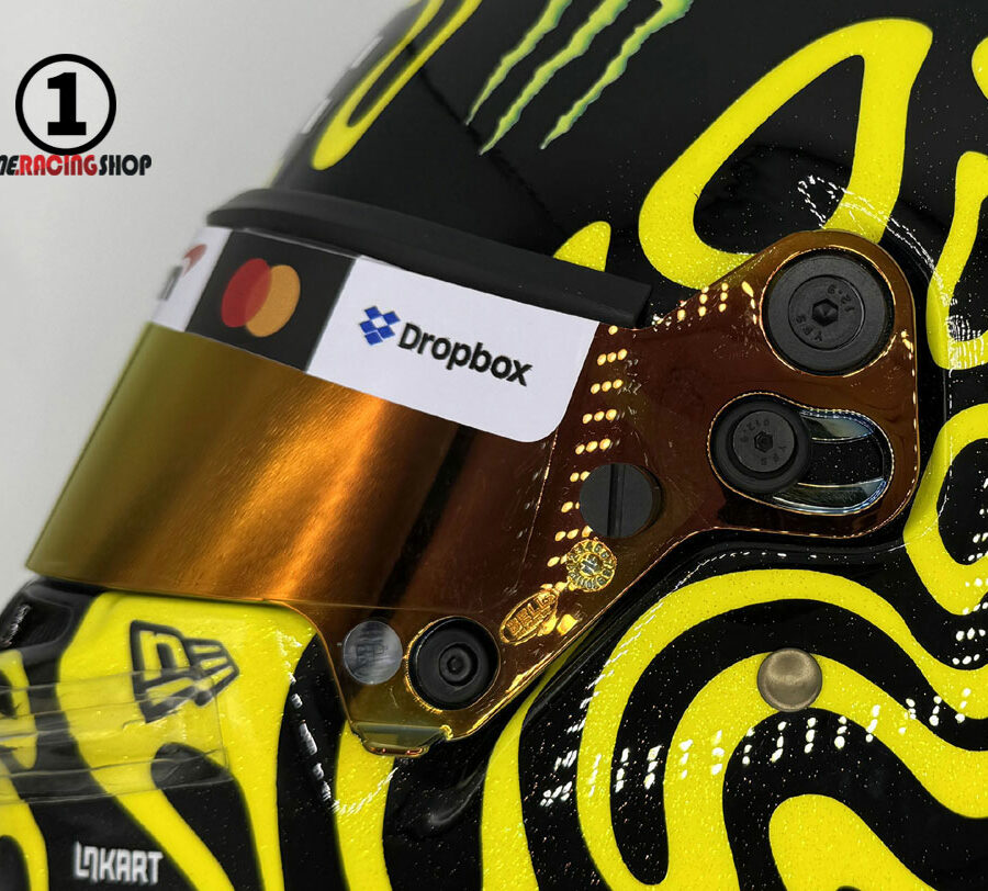 Lando Norris 2025 Bahrain GP F1 Replica Helmet Mc Laren F1 Bahrain GP - Sakhir Track Art