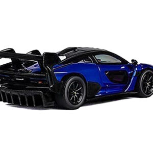 McLaren Senna GTR Blue Metallic with Black Top 1/64 Diecast Model Car by CM Model from the Sports Car Racing Collectibles store collection.