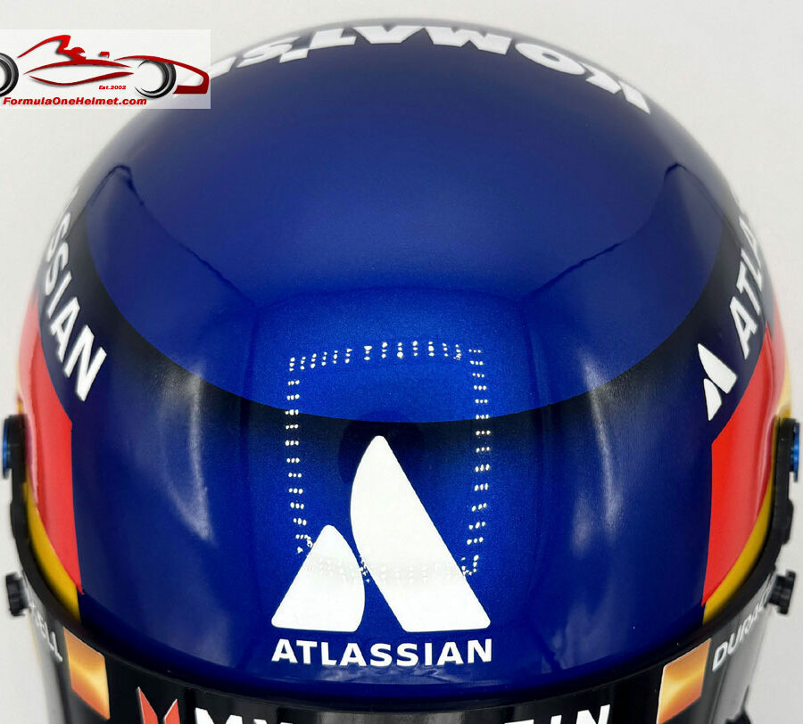 Carlos Sainz 2025 F1 Helmet Williams F1 Monaco GP Track Art