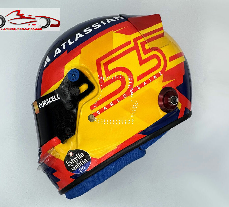 Carlos Sainz 2025 F1 Helmet Williams F1 Monaco GP Track Art
