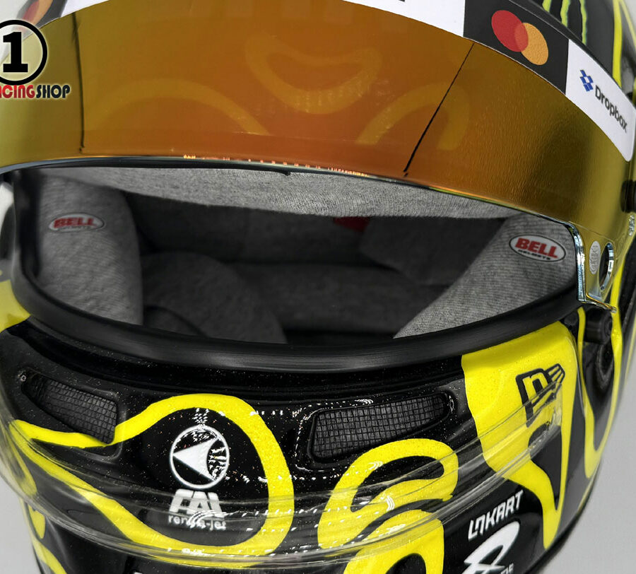 Lando Norris 2025 Bahrain GP F1 Replica Helmet Mc Laren F1 Bahrain GP - Sakhir Track Art