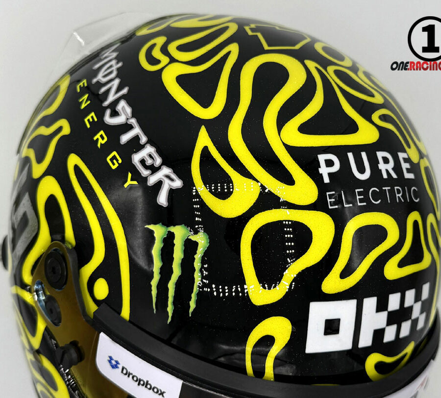 Lando Norris 2025 Bahrain GP F1 Replica Helmet Mc Laren F1 Bahrain GP - Sakhir Track Art
