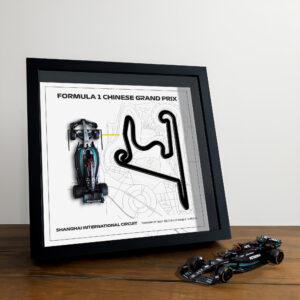 F1 Framed - Chionese GP - Shanghai International Circuit | Various Cars | F1 Wall Art | Circuit Frame | F1 Gift | Framed F1 Art | Formula One - 01 - Red Bull F1 RB19 11 Perez  by BoxBox24
