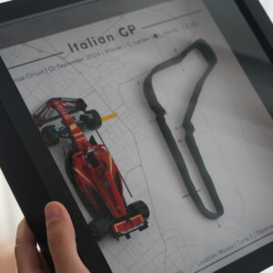 Leclerc 2024 Italian Grand Prix Formula 1 Frame - F1 gift  by Print Expansion - F1 Racing Frames