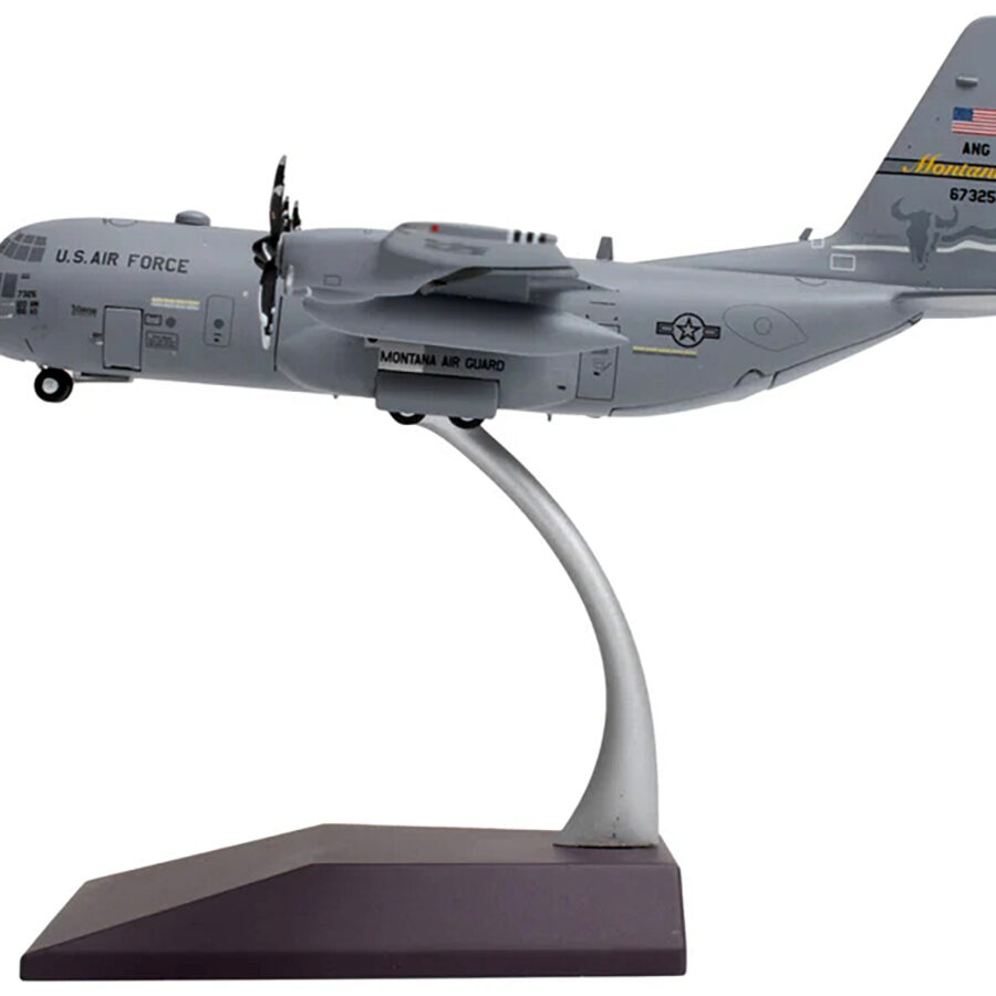 Lockheed C-130H3 Hercules Transport Aircraft "Montana Air National Guard, Great Falls ANGB" United States Air Force "Gemini 200" Series 1/200 Diecast Model Airplane by GeminiJets Automotive