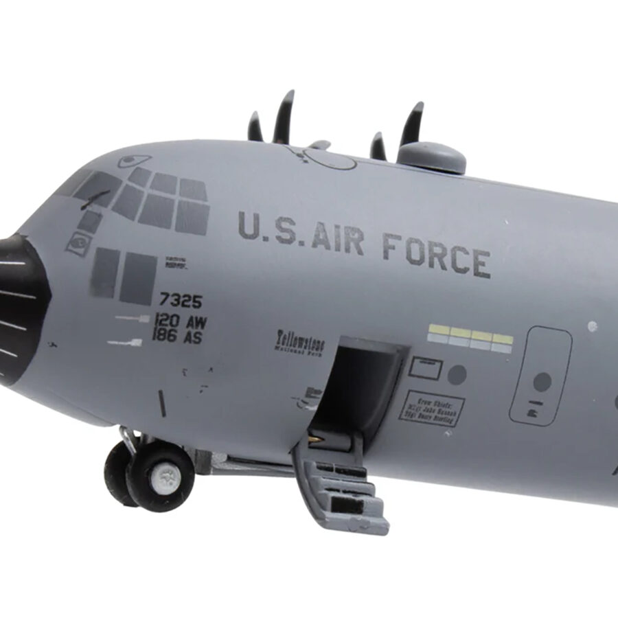 Lockheed C-130H3 Hercules Transport Aircraft "Montana Air National Guard, Great Falls ANGB" United States Air Force "Gemini 200" Series 1/200 Diecast Model Airplane by GeminiJets Automotive