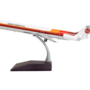 McDonnell Douglas MD-81 Commercial Aircraft "Continental Airlines" (N859HA) White with Red and Orange Stripes "Gemini 200" Series 1/200 Diecast Model Airplane by GeminiJets from the Sports Car Racing Model Cars store collection.
