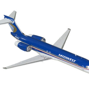 Boeing 717-200 Commercial Aircraft "Midwest Airlines" (N920ME) Blue and White "Gemini 200" Series 1/200 Diecast Model Airplane by GeminiJets from the Sports Car Racing Model Cars store collection.