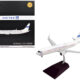 Boeing 737-900ER Commercial Aircraft with Flaps Down "Continental Airlines - United Airlines" (N75435) White with Red and Blue Stripes "Gemini 200" Series 1/200 Diecast Model Airplane by GeminiJets Boeing 737-900ER Commercial Aircraft with Flaps Down "Continental Airlines - United Airlines" (N75435) White with Red and Blue Stripes "Gemini 200" Series 1/200 Diecast Model Airplane by GeminiJets
