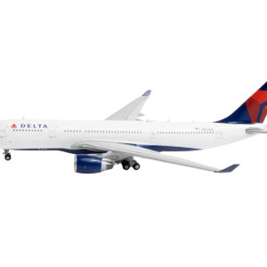 Airbus A330-200 Commercial Aircraft "Delta Air Lines" (N852NW) White with Red and Blue Tail 1/400 Diecast Model Airplane by GeminiJets from the Sports Car Racing Model Cars store collection.