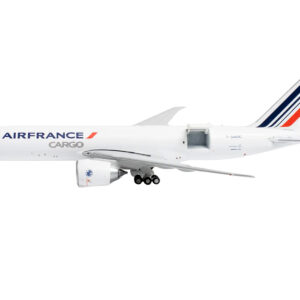 Boeing 777F Commercial Aircraft "Air France Cargo" (F-GUOC) White with Red and Blue Striped Tail "Interactive Series" 1/400 Diecast Model Airplane by GeminiJets  by Diecast Mania