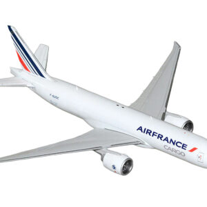 Boeing 777F Commercial Aircraft "Air France Cargo" (F-GUOC) White with Red and Blue Striped Tail 1/400 Diecast Model Airplane by GeminiJets from the Sports Car Racing Model Cars store collection.