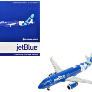 Airbus A320 Commercial Aircraft "JetBlue Airways" (N547JB) Blue with Graphics 1/400 Diecast Model Airplane by GeminiJets  by Diecast Mania