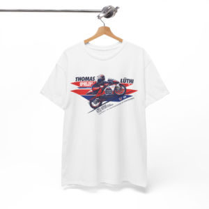 Thomas Luthi 2006 T-Shirt | Swiss MotoGP Legend Racing Tee | Retro Grand Prix Motorcycle Racer Fan Gift from the Sports Car Racing Apparel store collection.