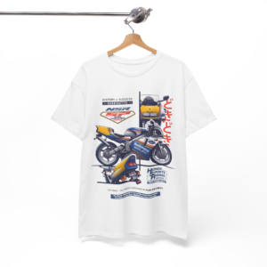 Honda NSR250SP T-Shirt | 1992 MC21 Rothmans Racing Vintage Motorcycle Tee from the Sports Car Racing Apparel store collection.