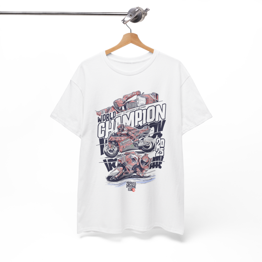 Marc Marquez 2025 World Champion T-Shirt | MotoGP Legend Racing Tee | Motorcycle Comics Art MotoGP Memorabilia