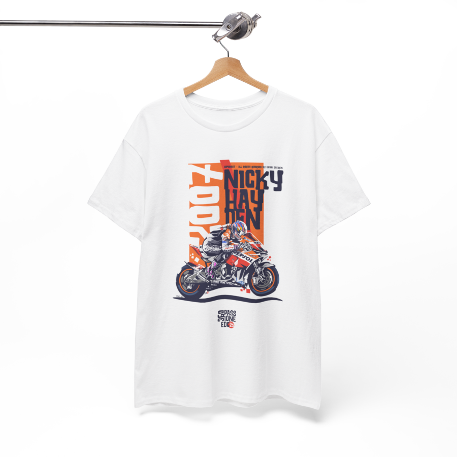 Nicky Hayden 2007 MotoGP T-Shirt | MotoGP Legend Racing Tee | Repsol Honda Motorcycle Shirt from the Ducati MotoGP Team store collection.