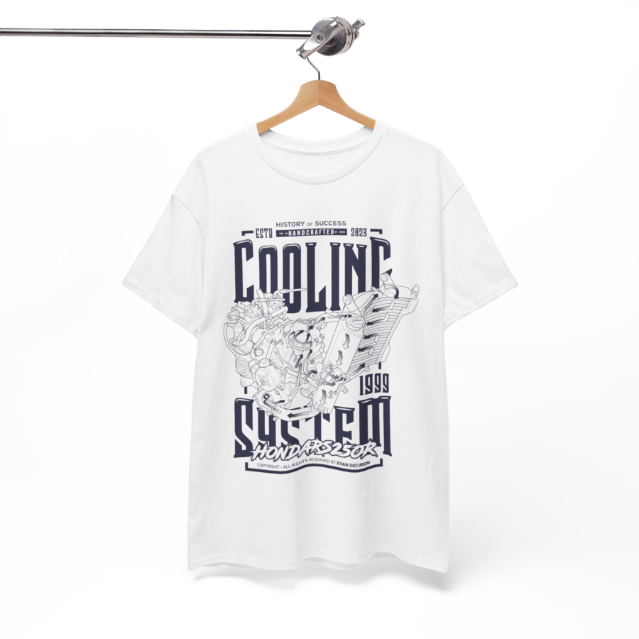Honda RS250R Legend T-Shirt | MotoGP Racing Coolant System Tee | Motorcycle History Graphic Shirt MotoGP Clothing & Merchandise