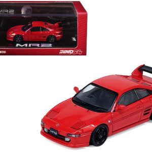 Toyota MR2 (SW20) RHD (Right Hand Drive) Red 1/64 Diecast Model Car by Inno Models Sports Car Racing Gifts by Diecast Mania