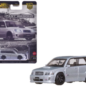 Subaru Forester STI Silver Metallic "Fast Wagons" Series Diecast Model Car by Hot Wheels from the Sports Car Racing Model Cars store collection.