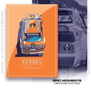 Alfa Romeo 155 V6 TI DTM Poster – Kessel Classics Racing Car Wall Art – Vintage Motorsport Print Sports Car Racing Canvas by Evan DeCiren Store
