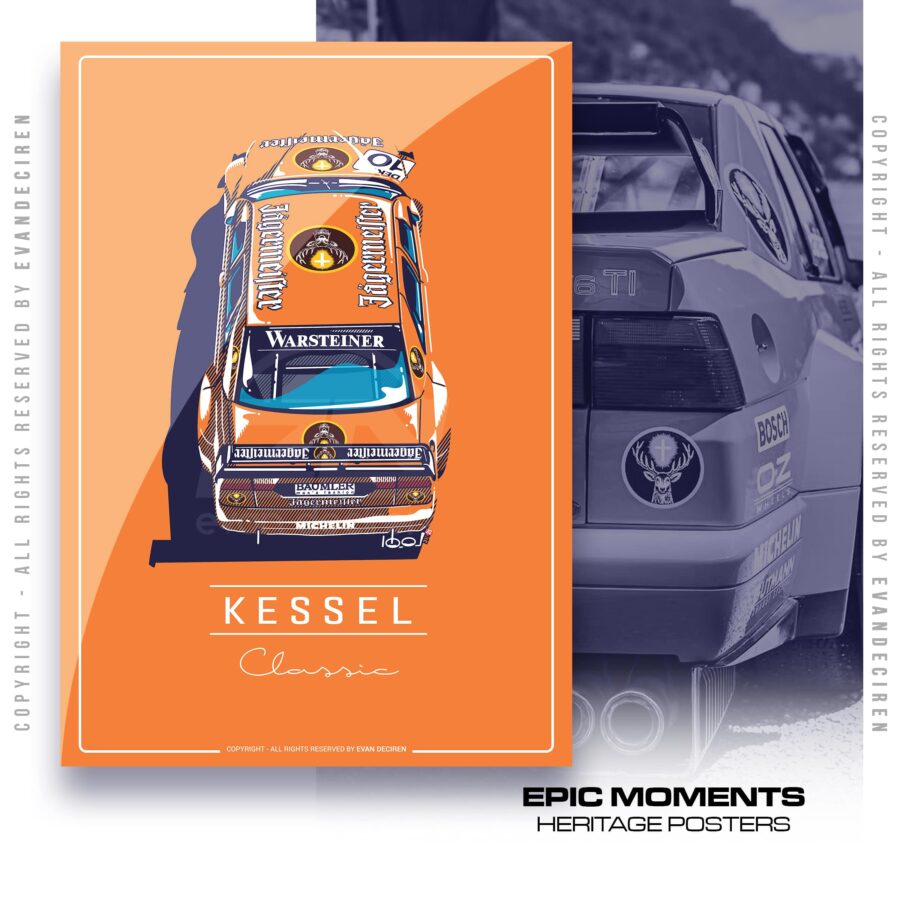 Alfa Romeo 155 V6 TI DTM Poster – Kessel Classic Racing Car Wall Art – Vintage Motorsport Print Vintage