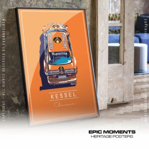 Alfa Romeo 155 V6 TI DTM Poster – Kessel Classics Racing Car Wall Art – Vintage Motorsport Print Sports Car Racing Canvas by Evan DeCiren Store