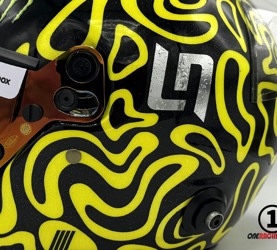 Lando Norris 2025 Bahrain GP F1 Replica Helmet Mc Laren F1 Bahrain GP - Sakhir Track Art