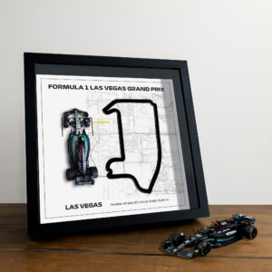 F1 Framed - Las Vegas GP - Las Vegas | Various Cars | F1 Wall Art | Circuit Frame | F1 Gift | Framed F1 Art | Formula One from the Race Track Wall Art store collection.