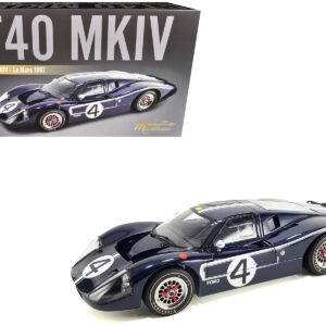 Ford GT40 MKIV #4 Denny Hulme - Lloyd Ruby "Holman & Moody" "24 Hours of Le Mans" (1967) "Masterpiece Collection" 1/12 Diecast Model Car by ACME  by Diecast Mania