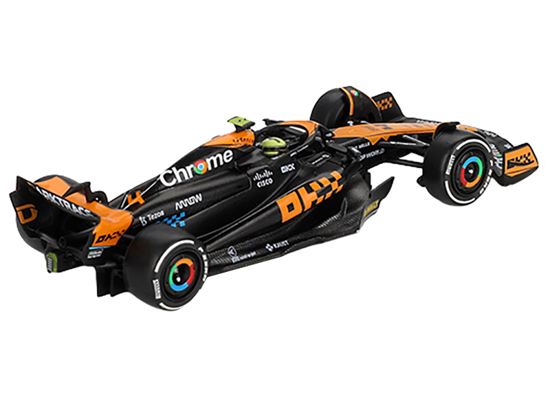 McLaren MCL60 #4 Lando Norris 2nd Place Formula One F1 "Japanese GP" (2023) Limited Edition 1/64 Diecast Model Car by Mini GT Automotive