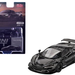 McLaren 720S LB-Works Black Limited Edition 1/64 Diecast Model Car by Mini GT from the Sports Car Racing Collectibles store collection.