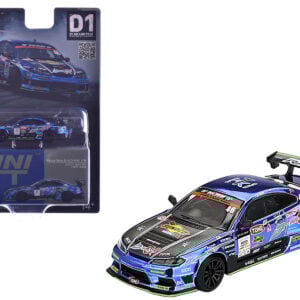 Nissan Silvia (S15) D-MAX RHD (Right Hand Drive) #46 Masao Suenaga "D-MAX Racing" "D1 Grand Prix" (2023) Limited Edition 1/64 Diecast Model Car by Mini GT from the Sports Car Racing Collectibles store collection.