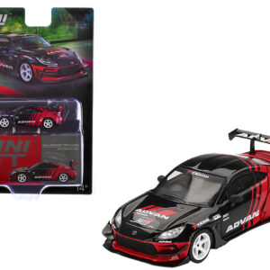 Toyota GR86 "HKS TYPE R ADVAN" RHD (Right Hand Drive) Black and Red "2022 Tokyo Auto Salon" Limited Edition 1/64 Diecast Model Car by Mini GT Automotive by Diecast Mania